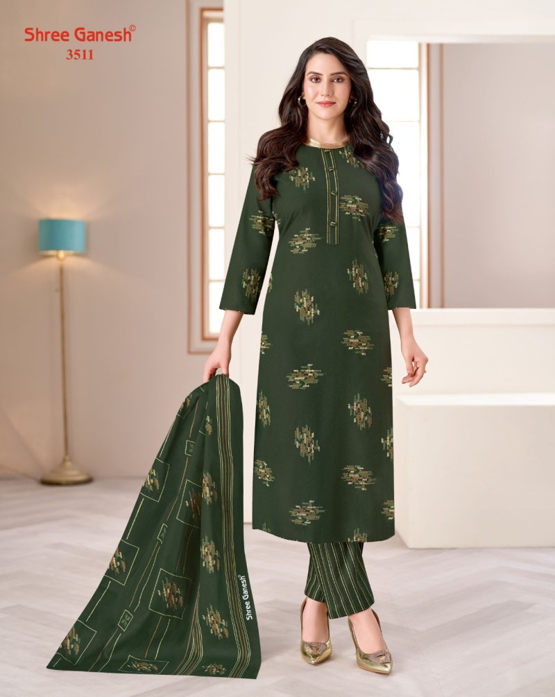 Samiyra Vol 25 By Shree Ganesh Cotton Printed Dress Material 
